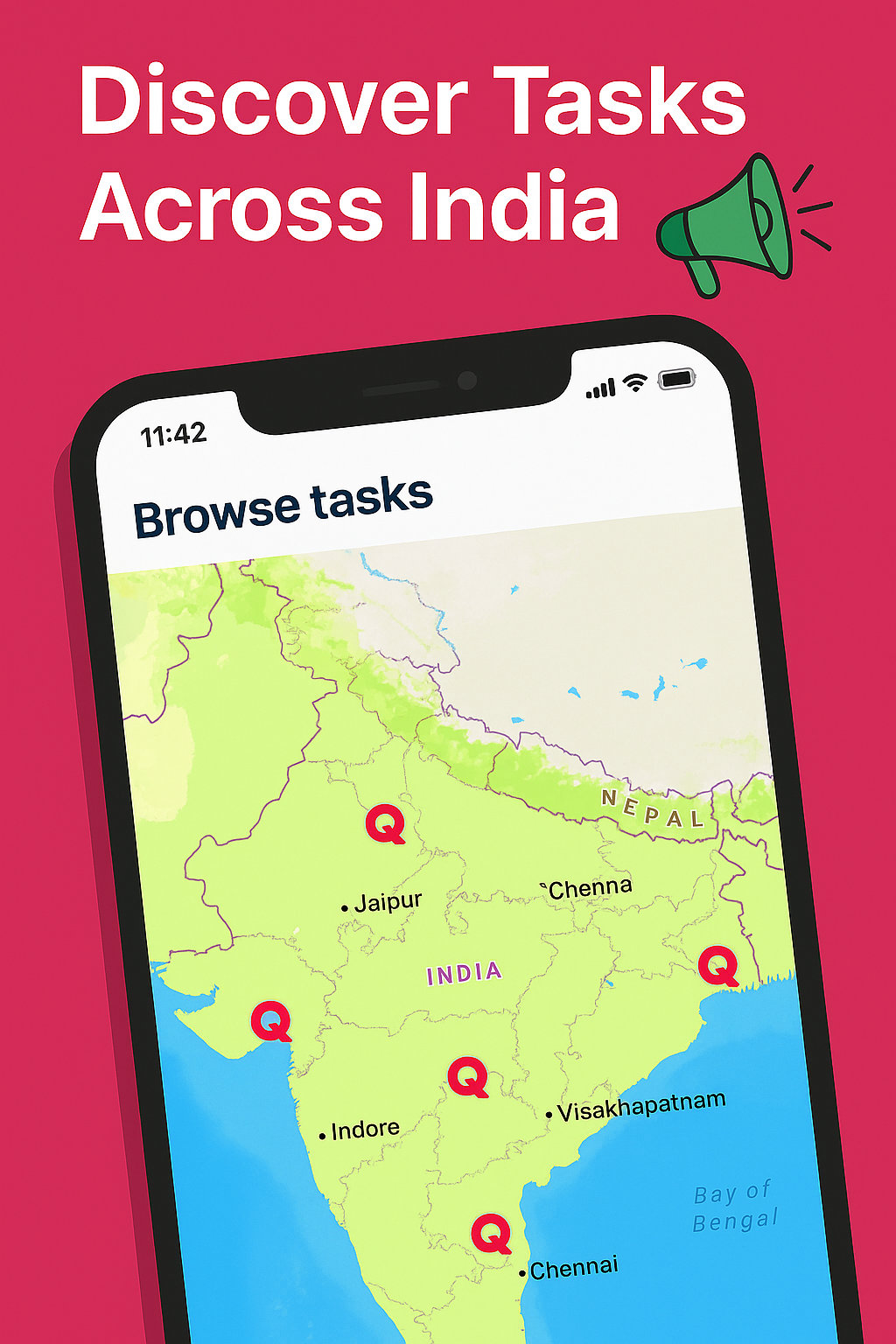 Discover tasks across India